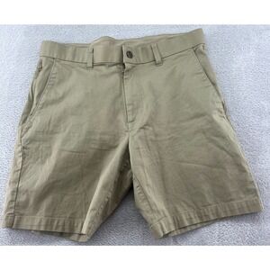 Fabletics Shorts Mens 32 Khaki Tan Performance Chino Zipper Pocket